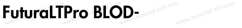 FuturaLTPro BLOD字体转换